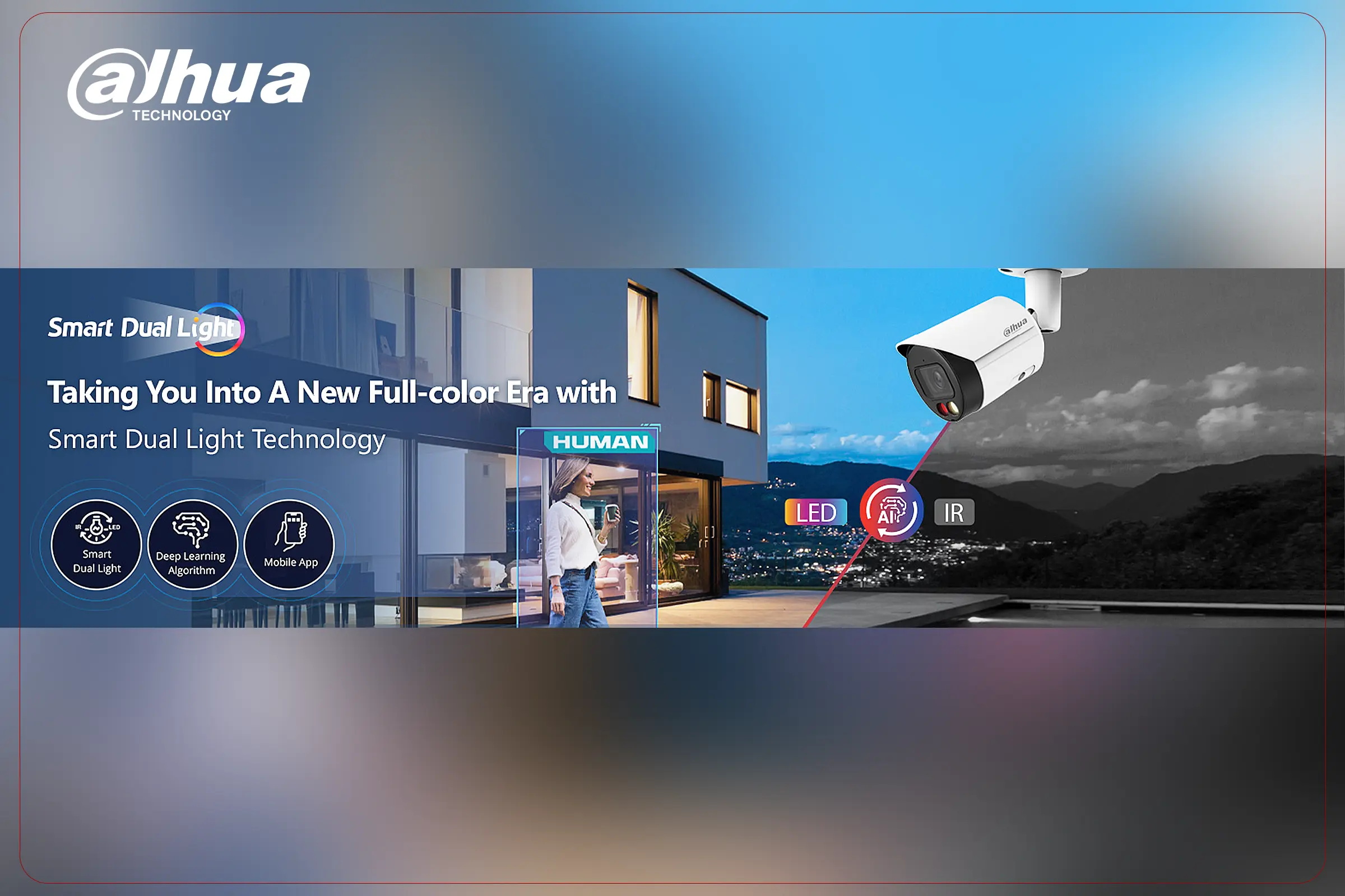 دوربین دید در شب رنگی دوال لایت داهوا - Full-color Smart Dual Light